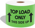 3" X 5" Top Load Only This Side Up Shipping Stickers (500 Stickers, 1 Roll)