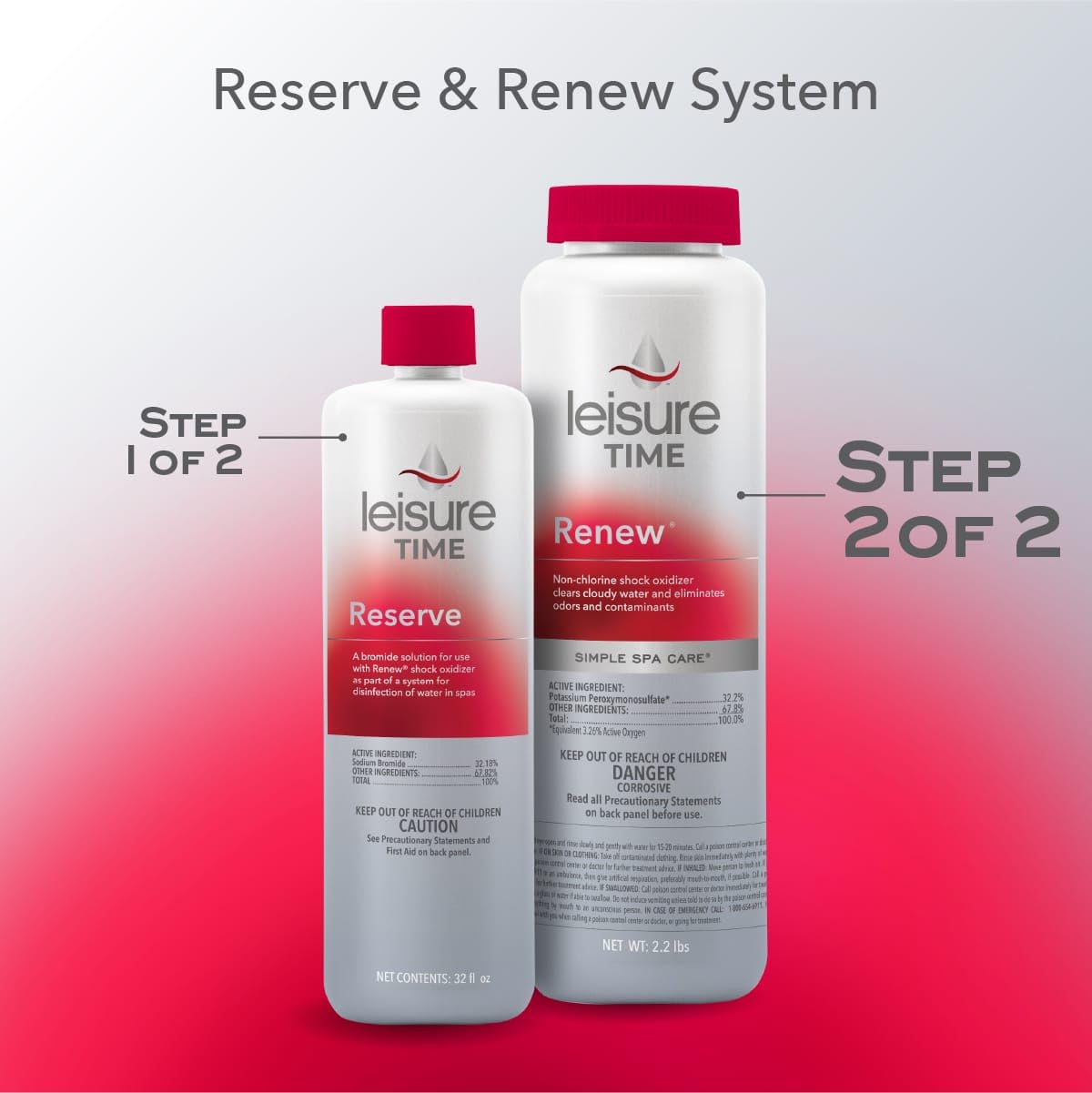 RENU2, Renew Non-Chlorine Shock Treatment, 2.2 lbs