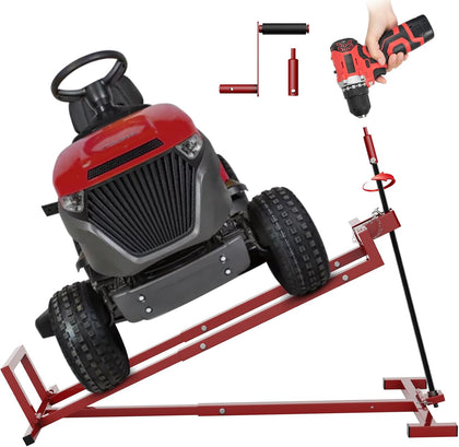 Lawn Mower Lift Jack, Telescopic Maintenance Jack for Riding Lawn Mowers, Zero Turn Mowers and Garden Tractors