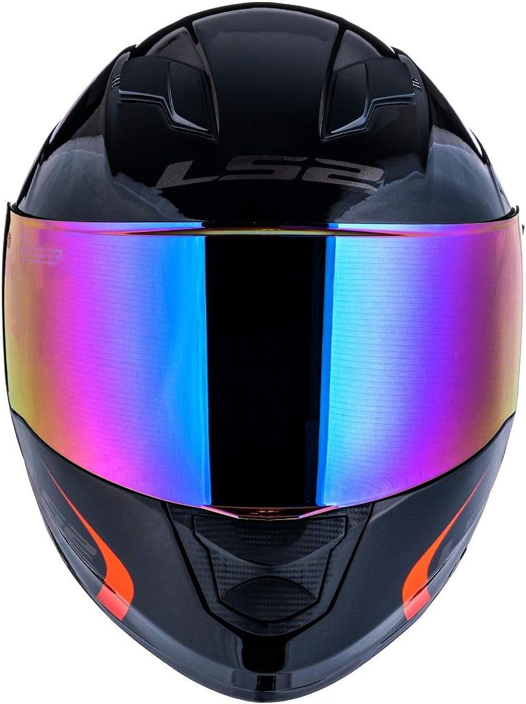Assault/Rapid/Stream Pinlock Ready Outer Face Shield Street Motorcycle Helmet Accessories - Rainbow Iridium/One Size