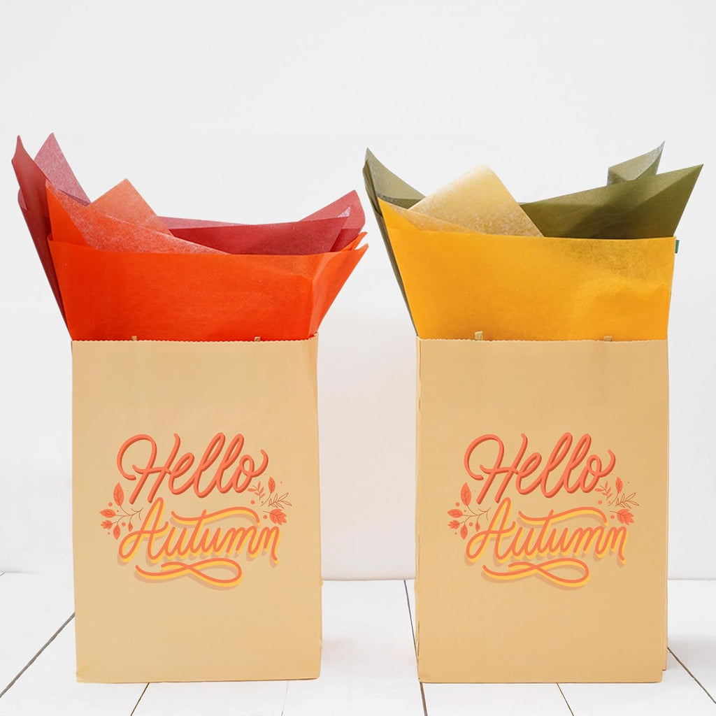 Fall Tissue Paper Autumn Gift Wrapping Papers, 14 x 20 Inch