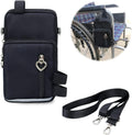 Waterproof Three Pockets Wheelchair Front/Side Frame Pouch with Reflective Strip Easy-to-use Button for Small