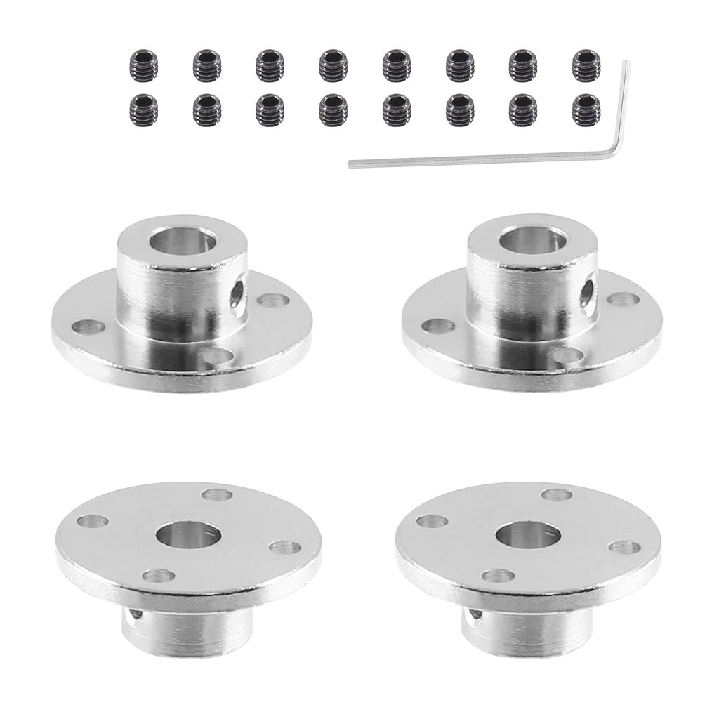 Litoexpe 4 Pieces 7mm Rigid Flange Coupling Connector