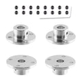 Litoexpe 4 Pieces 7mm Rigid Flange Coupling Connector