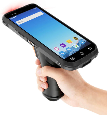 Rugged Android Barcode Scanner Handheld PDA Mobile Computer with Pistol Grip, 6.0" Display Octa-Core 2.0GHz 4GB+64GB