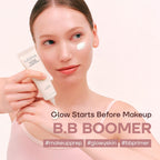 M BB Boomer Face Primer, Korean Dewy Glow Makeup Base 1.35 oz