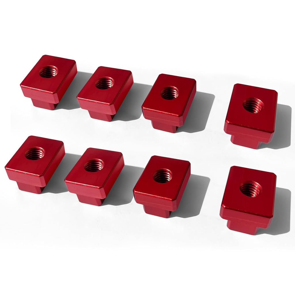 T-Slot Nut 5/8 Inch Red Oxide Finish 1/2"-13 Threads,8 Pcs Set