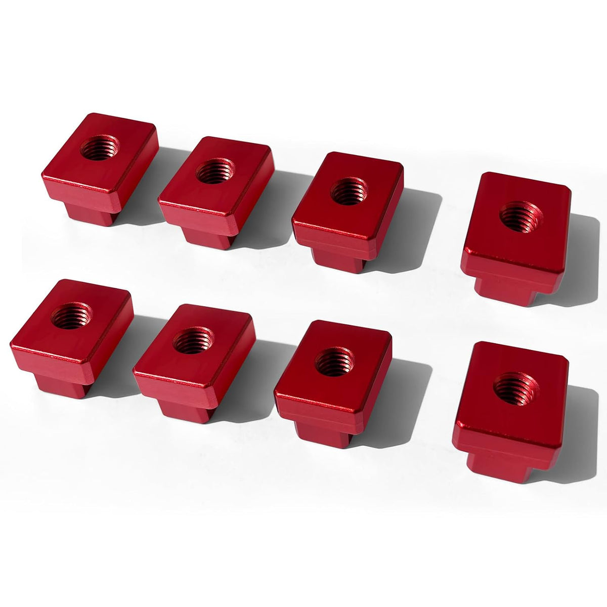 T-Slot Nut 5/8 Inch Red Oxide Finish 1/2"-13 Threads,8 Pcs Set