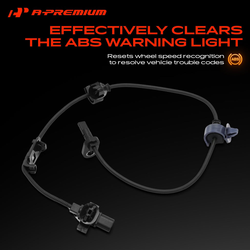 A-Premium Front Left Side ABS Wheel Speed Sensor Compatible with Honda