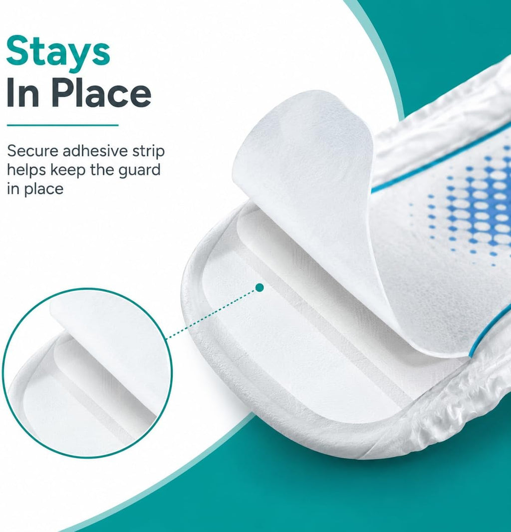Adult Incontinence Guards for Men, Maximum Absorbency, 52 Count