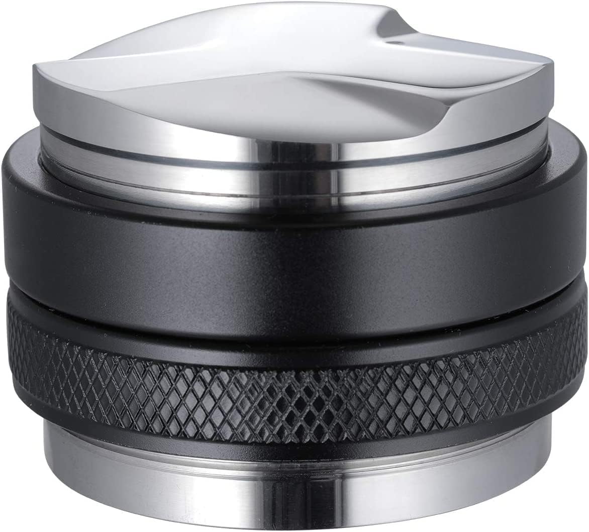 53mm Coffee Distributor and Tamper, Dual Head Coffee Leveler Compatible with Breville 54mm Portafilter, Adjustable
