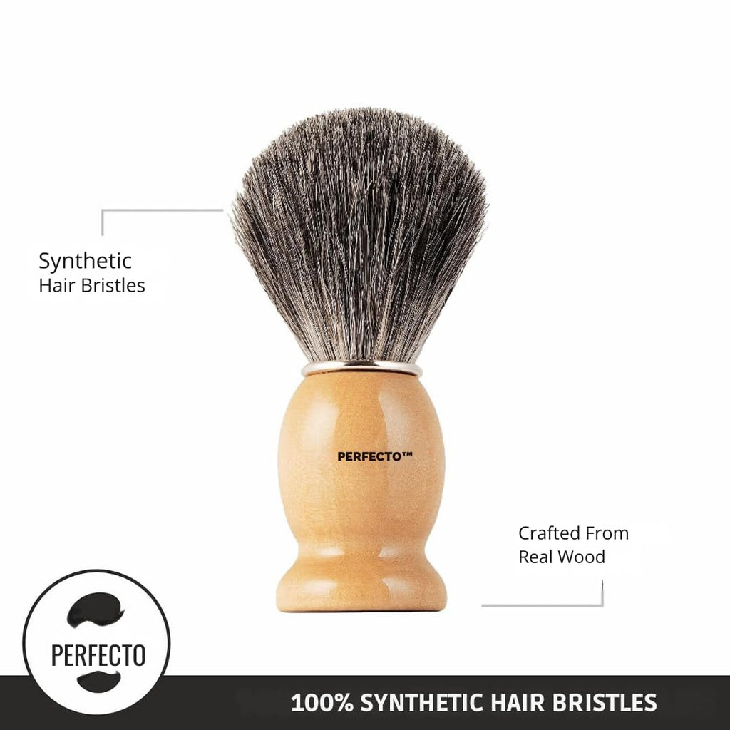 Synthetic Bristles Shaving Brush For Men, Engineered for The Best Shave of Your Life. Shaving Brush - Shave Brush for