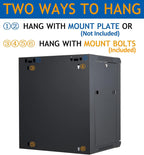 12U Wall Mount Server Cabinet Network Rack Enclosure Locking Glass Door