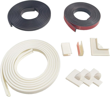 Magnetic Window Screen Frame/Adjustable Window Screen Mesh Gauze Link Frame Suitable for All Kinds of Soft Gauze