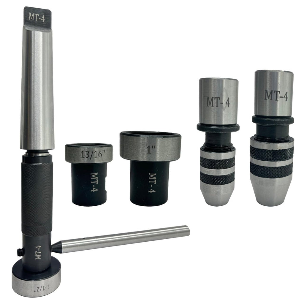 tapping, reaming and threading die holder set for lathe tailstock (MT4)