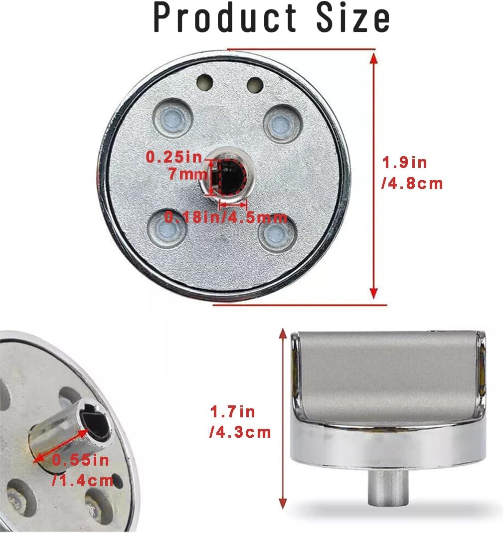 W10594481 Gas Stove Knobs for Whirlpool Range/Oven, 5 Pack