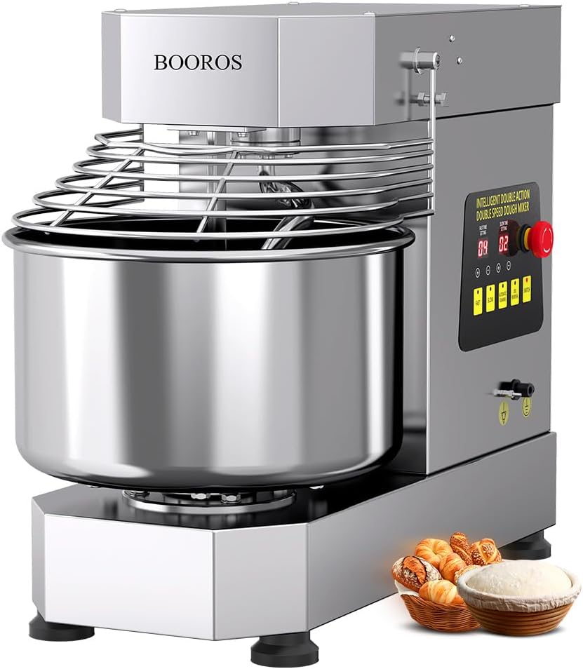 750W Commercial Dough Mixer,10.5 Qt Capacity, Heavy Duty
