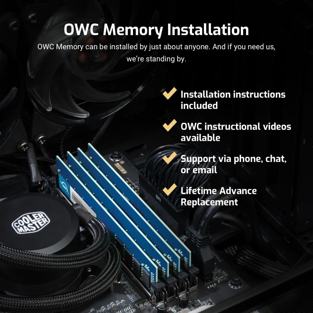 OWC 32GB (4x8GB) DDR4 3200MHz ECC UDIMM 288-pin Memory RAM