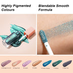 Liquid Glitter Eyeshadow Liquid Eyeshadow White Eye shadow| Liquid Eyeliner Shimmer Eye Makeup| Non-creasing