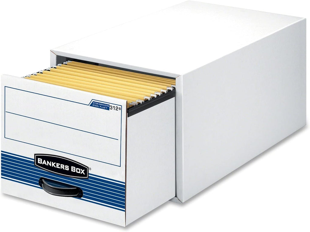 6-Pack Medium-Duty Storage Drawers, Legal Size, Steel Plus