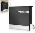 Metal Mailbox Wall Mount, Large Locking Mailbox with Key Lock, Hanging Secure Postbox, Security Key Drop Box