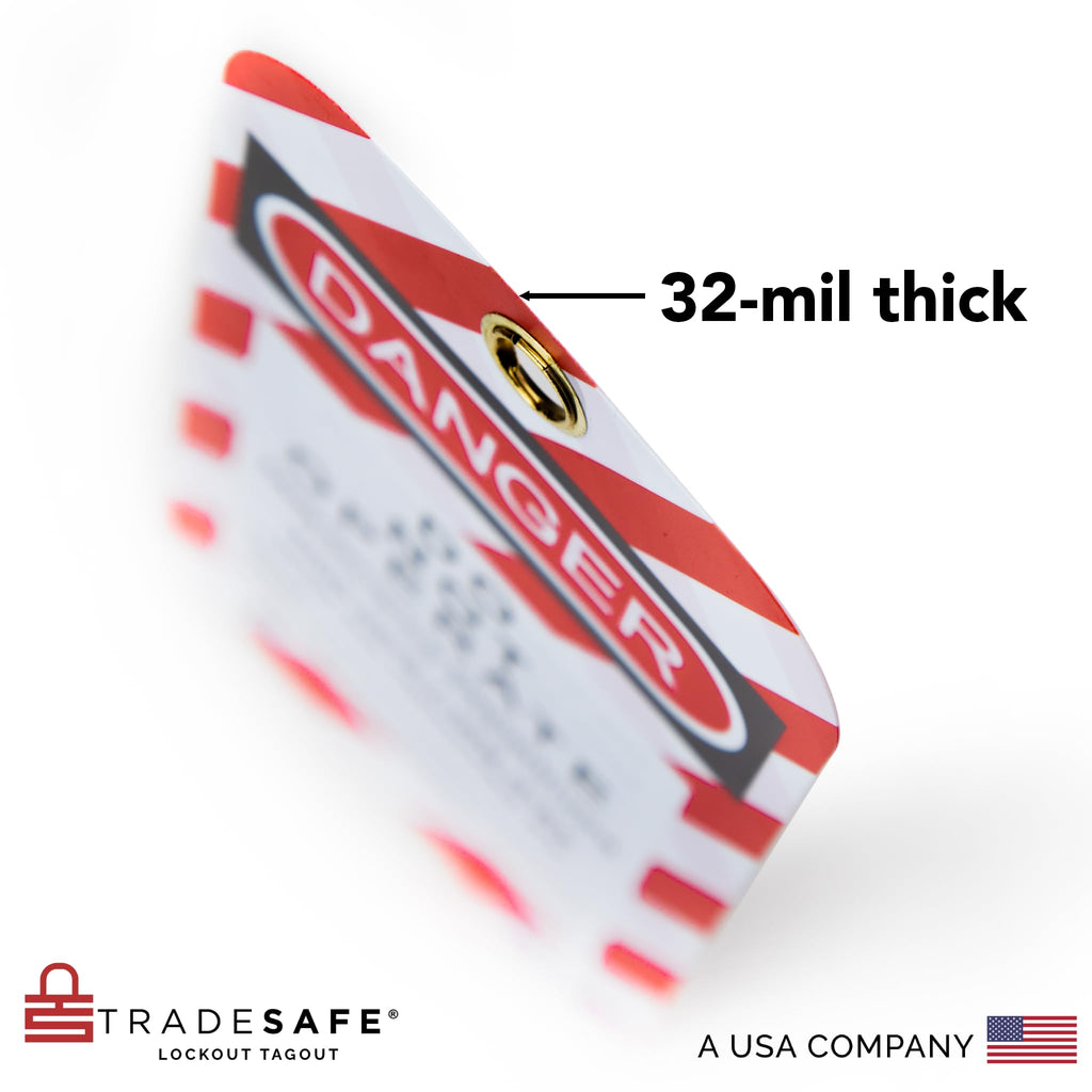 Lockout Tagout Tags, 60 Danger Do Not Operate Loto Tags with Ties