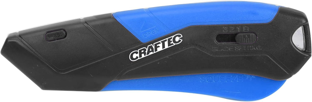 Retractable Utility Knife Box Cutter with Holster & Lanyard - The Ultimate Tool for Precise Cuts, 3 Blade Settings