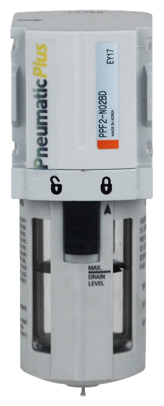 PneumaticPlus PPF2-N02B Compressed Air Filter 1/4" NPT, 5 Micron