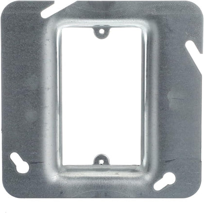Steel City 72C145/8 4-11/16" Square Device Cover, Single Gang, 4 Cubic Inches, 5/8" Raised, Pre-Galvanized Steel