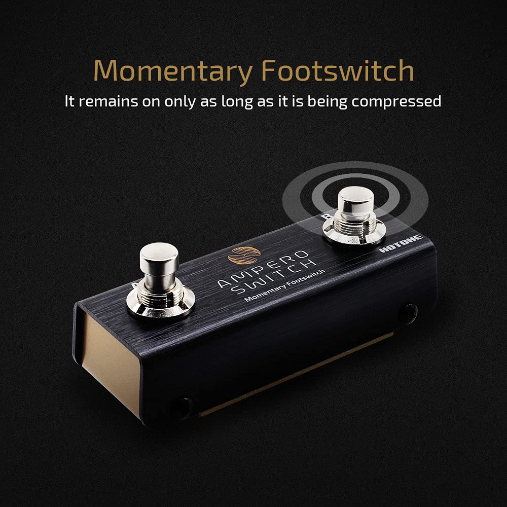Dual Footswitch Pedal Momentary 2-Way Pedal Foot Switch Controller Ampero Switch 6.35 mm