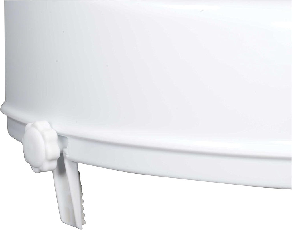 Raised Toilet Seat with Lock and Lid, Standard Seat, 4"
