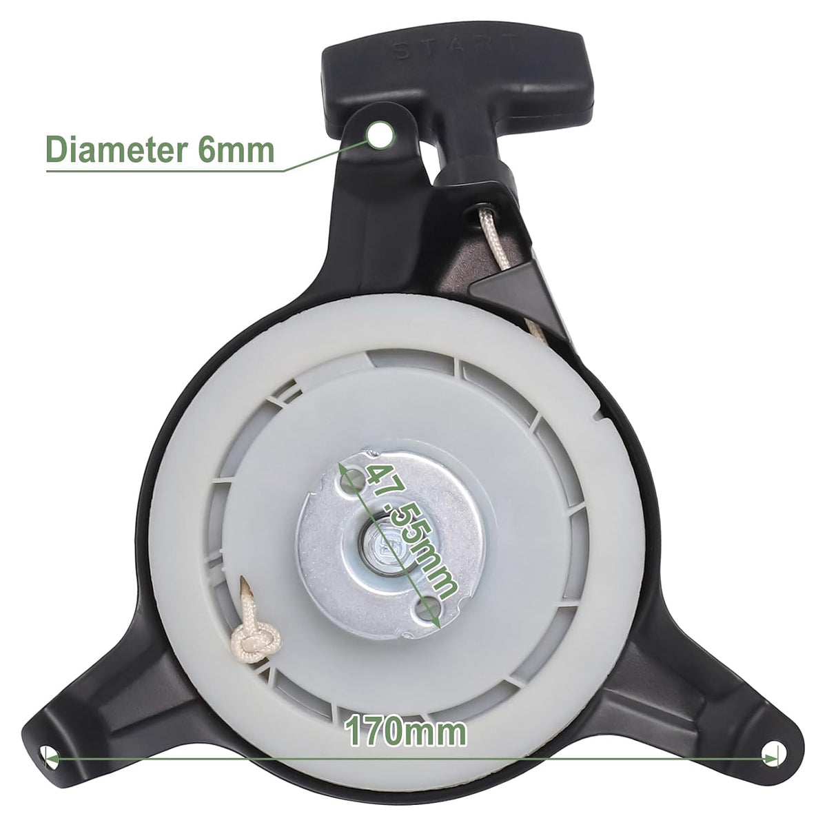 Poweka Recoil Starter Pull Start Assembly for Compatible with MTD Cub-Cadet Yardman Troy Bilt Lawn Mower Replace 751-10299 951-10299 1P61P0 951-10299A