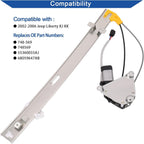 Obaee Rear Left Driver Side Window Regulator with Motor, Replace OE 748-569