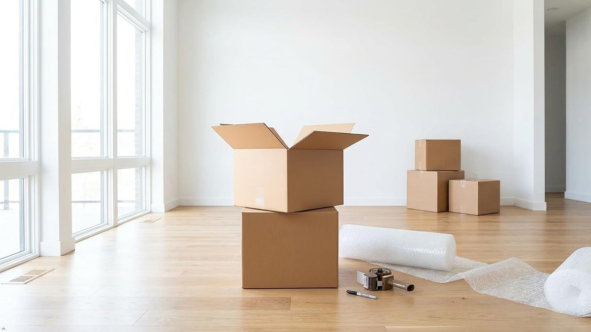 Corrugated Shipping Boxes, 14 x 10 x 10 inch, 25 Pack