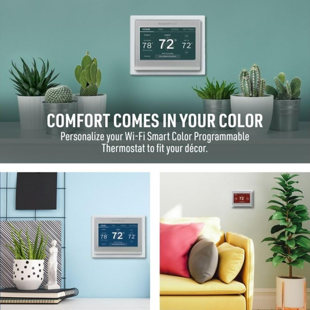 Home RTH9585WF Wi-Fi Smart Color Thermostat + Wall Plate