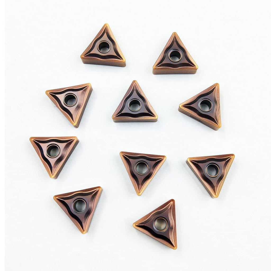 ZOIZMIN 10/20/30/50PCS TNMG332 /160408 Carbide Turning Inserts for Processing Steel Finishing and Semi-Finishing Rough Processing (10pcs TNMG160408)
