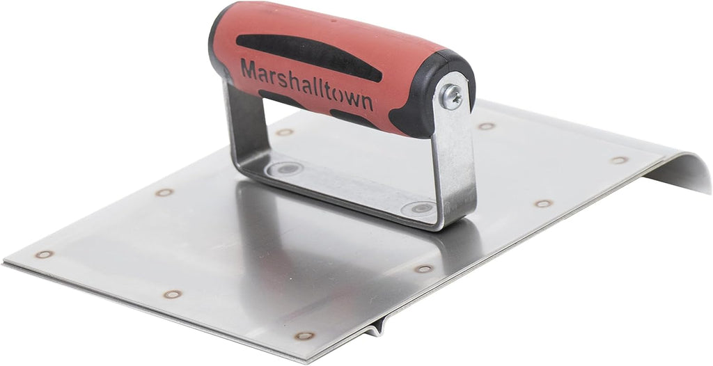 Safety Step Edger Groover, Concrete, Assembled in the USA | 6 x 8 Inch Stainless Blade, 3/4 Inch Radius, 7/8 Inch