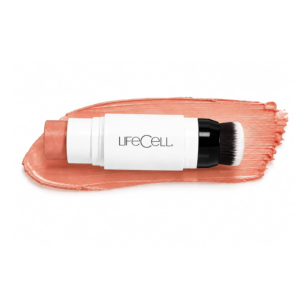 Cream Blush Stick, Peach - Vegan Buildable Color, 0.25oz