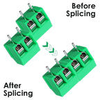 20 Pcs 5mm 2 Pin Screw Terminal Block Circuit Board Connectors PCB Terminal Block Mount for Cable 300V 10A