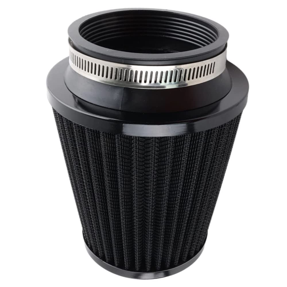 76mm Air Filter Cleaner for Fit Intake Tube with 2.99 inch Diameter Replacement Filter (76MM Black B)