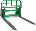 4000lbs Universal Skid Steer Pallet Fork Attachment, 46" Pallet Fork Frame with 48" Fork Blades, Quick Attach Pallet