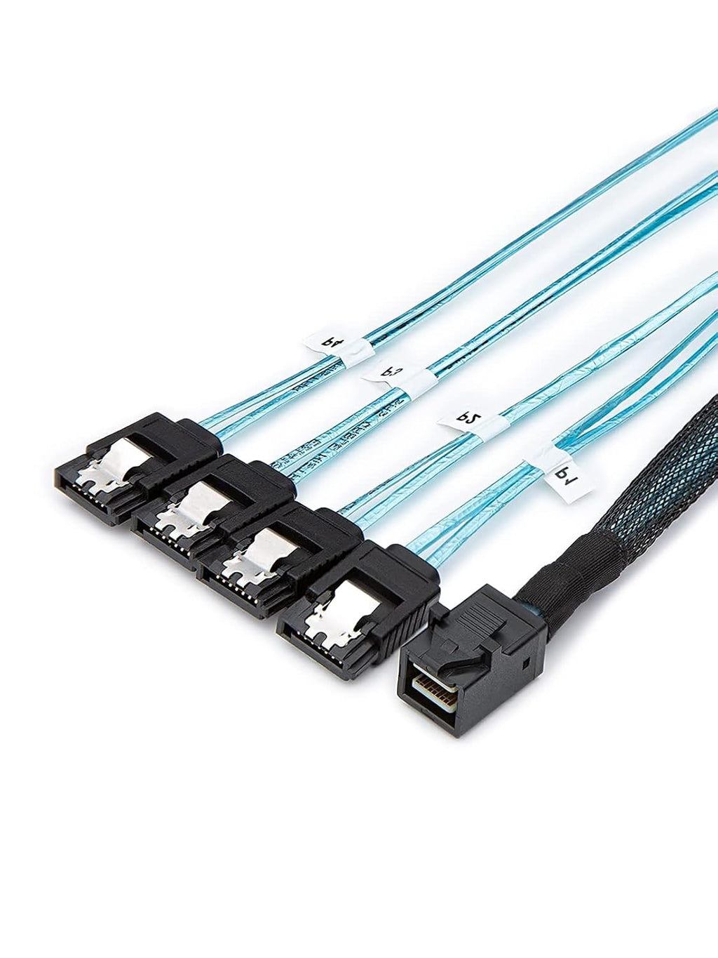 CableCreation 2-Pack 1.6FT Mini SAS SFF-8643 Host to 4X SATA Target Cable