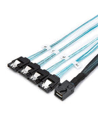 CableCreation 2-Pack 1.6FT Mini SAS SFF-8643 Host to 4X SATA Target Cable