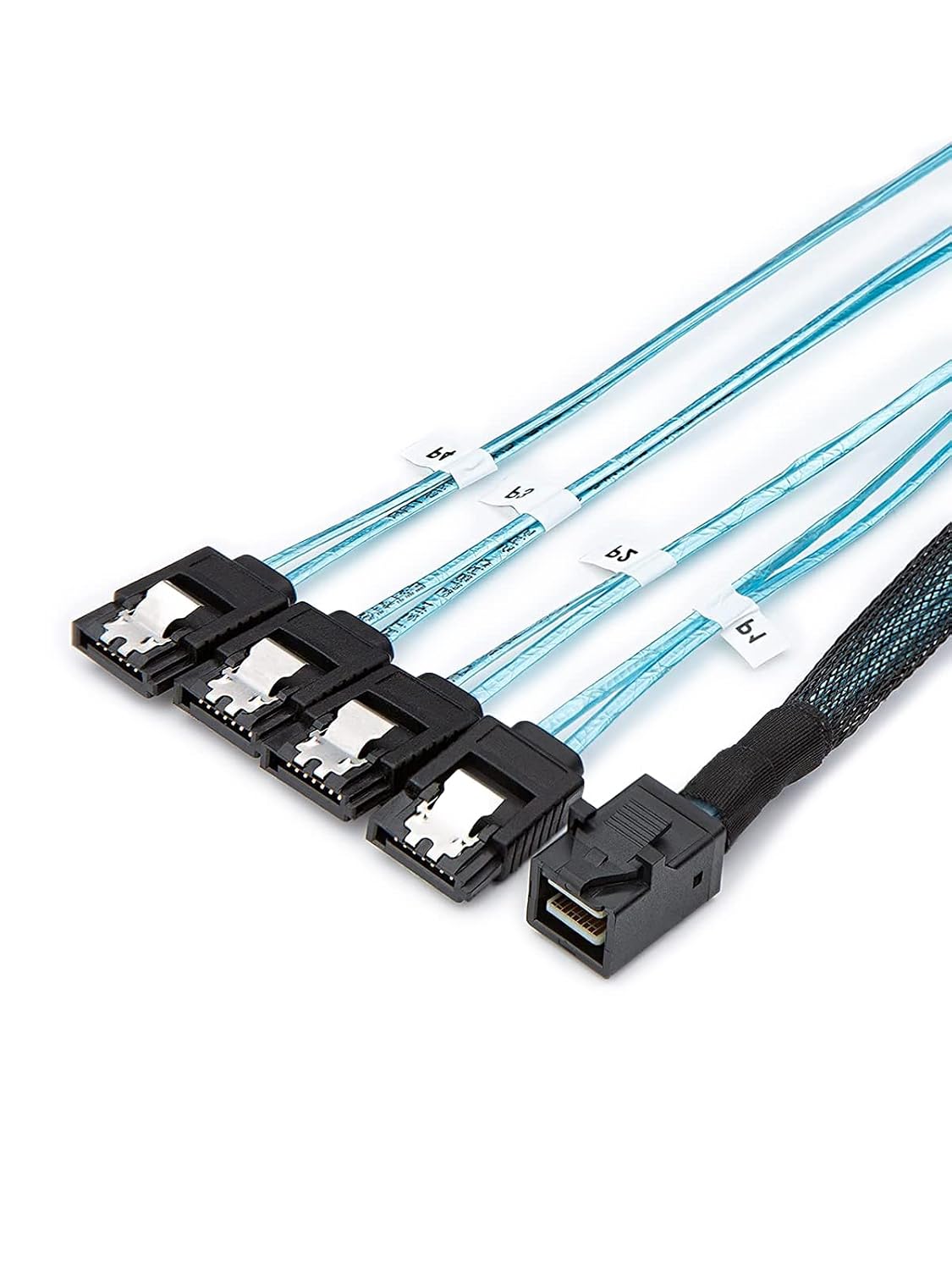 CableCreation 2-Pack 1.6FT Mini SAS SFF-8643 Host to 4X SATA Target Cable