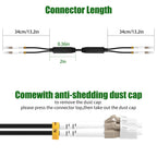 Outdoor LC to LC OM3 Fiber Patch Cable Multimode TPU, 25M(82ft)