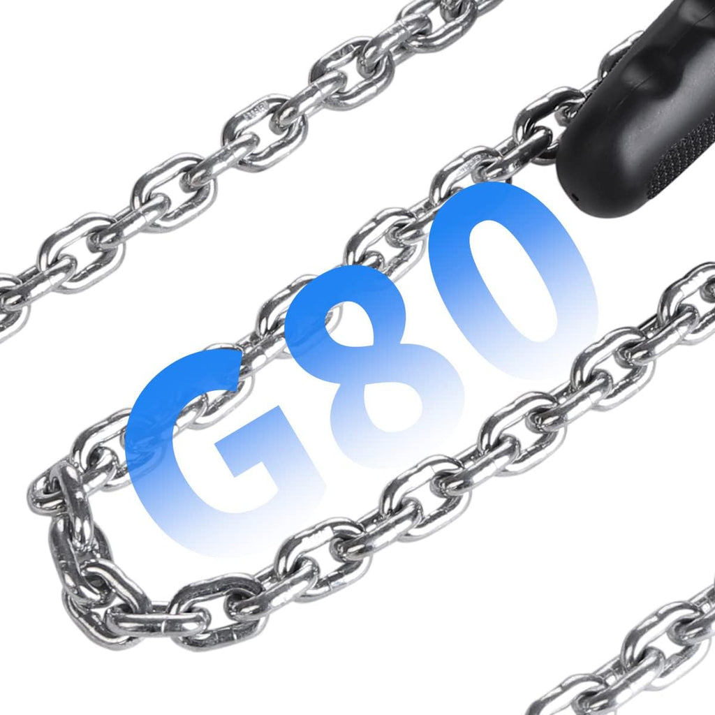 Mini Lever Chain Hoist, 1/2 Ton/1100 lbs, 5 ft Lift, 5.8 lb | CE certified, EN 13157 compliant, 1.5x load tested