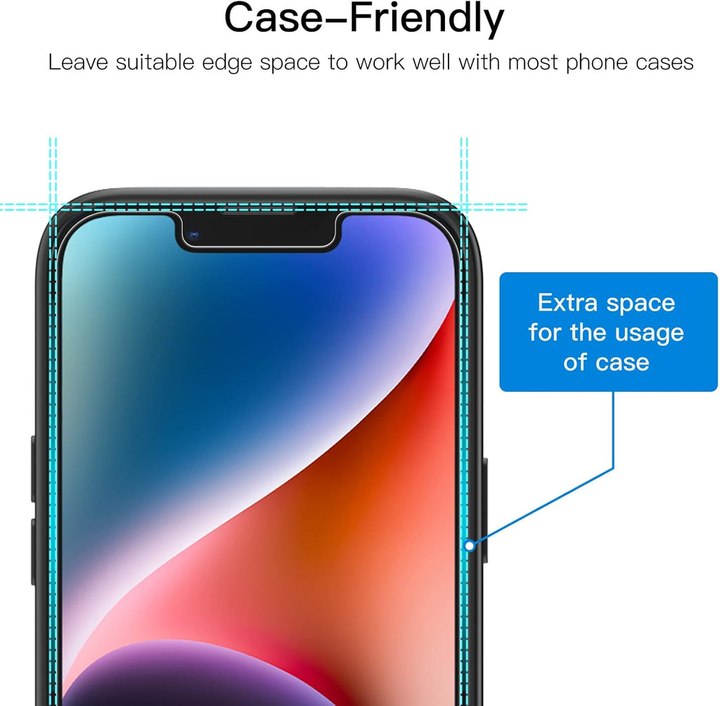 Privacy Screen Protector for iPhone 17e (2026) / iPhone 16e / iPhone 14, Anti Spy Tempered Glass Film, 6.1-Inch