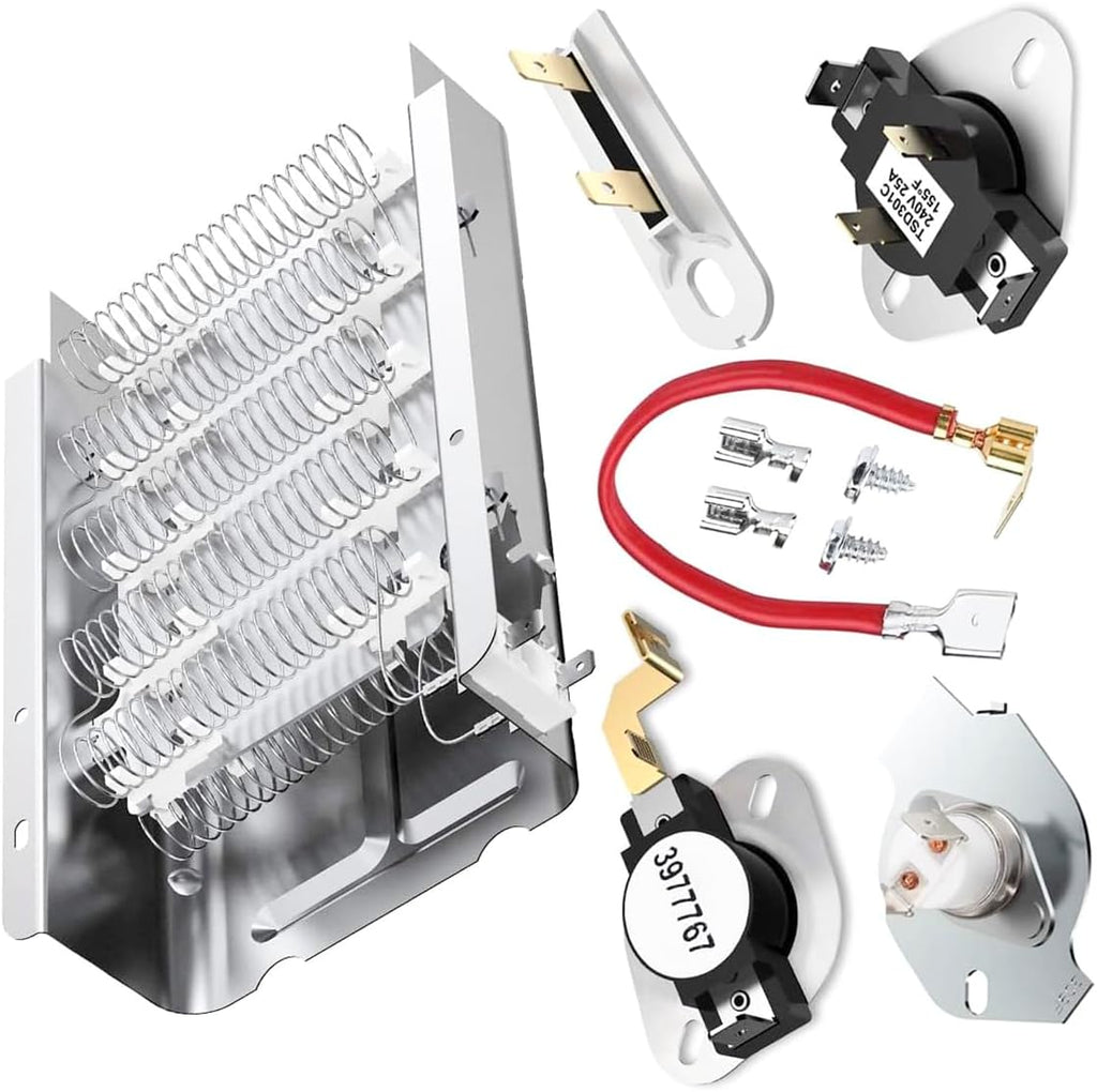 Upgraded Dryer Heating Element Compatible With Maytag MEDC400BW0 MEDC400VW0 MEDC415EW0 MEDC415EW1 MEDC500VW0 MEDC500VW1 MEDC555DW1 MEDC555DW2 MEDX500BW0 MEDX500BW1 MEDX655DW1 MEDX6STBW0 MEDX6STBW1