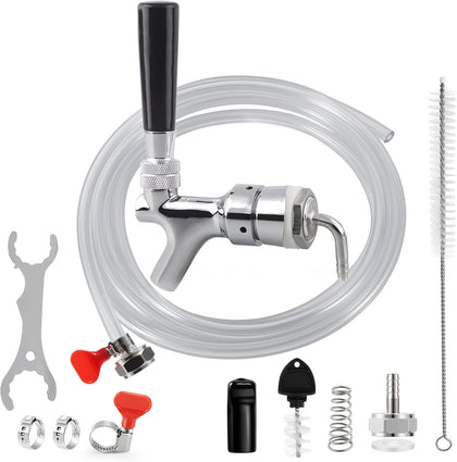 Beer Line Faucet Shank Kit, Kegerator Parts for Beer Tower
