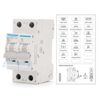 MOLLOM DC 2P 500V 20Amps C20 Miniature Circuit Breaker